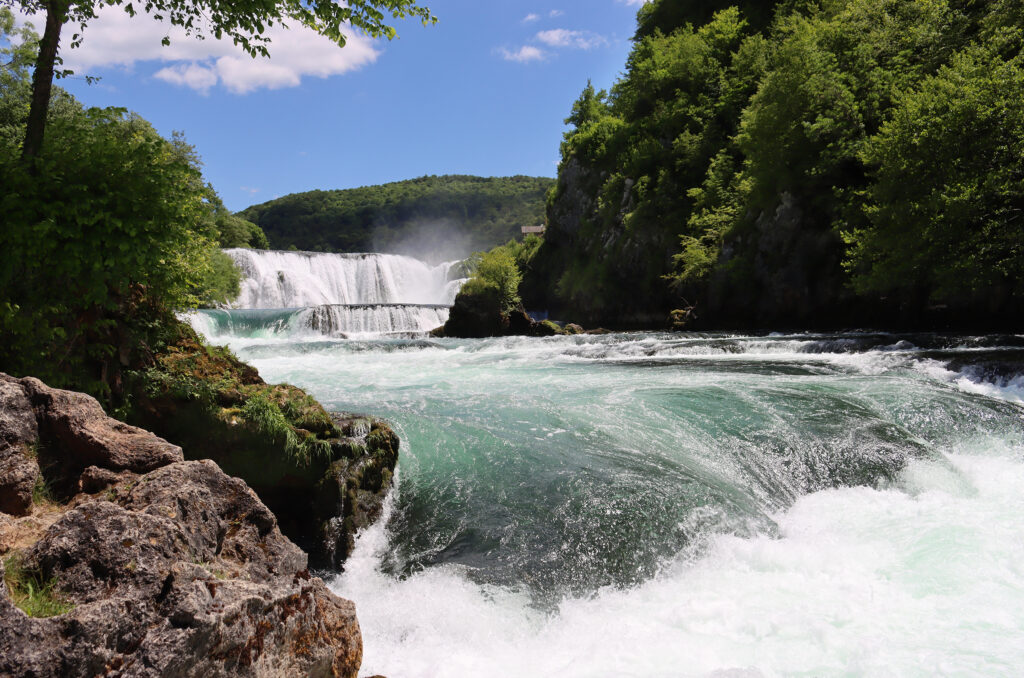 Piękna rzeka Una Bośnia i Hercegowina