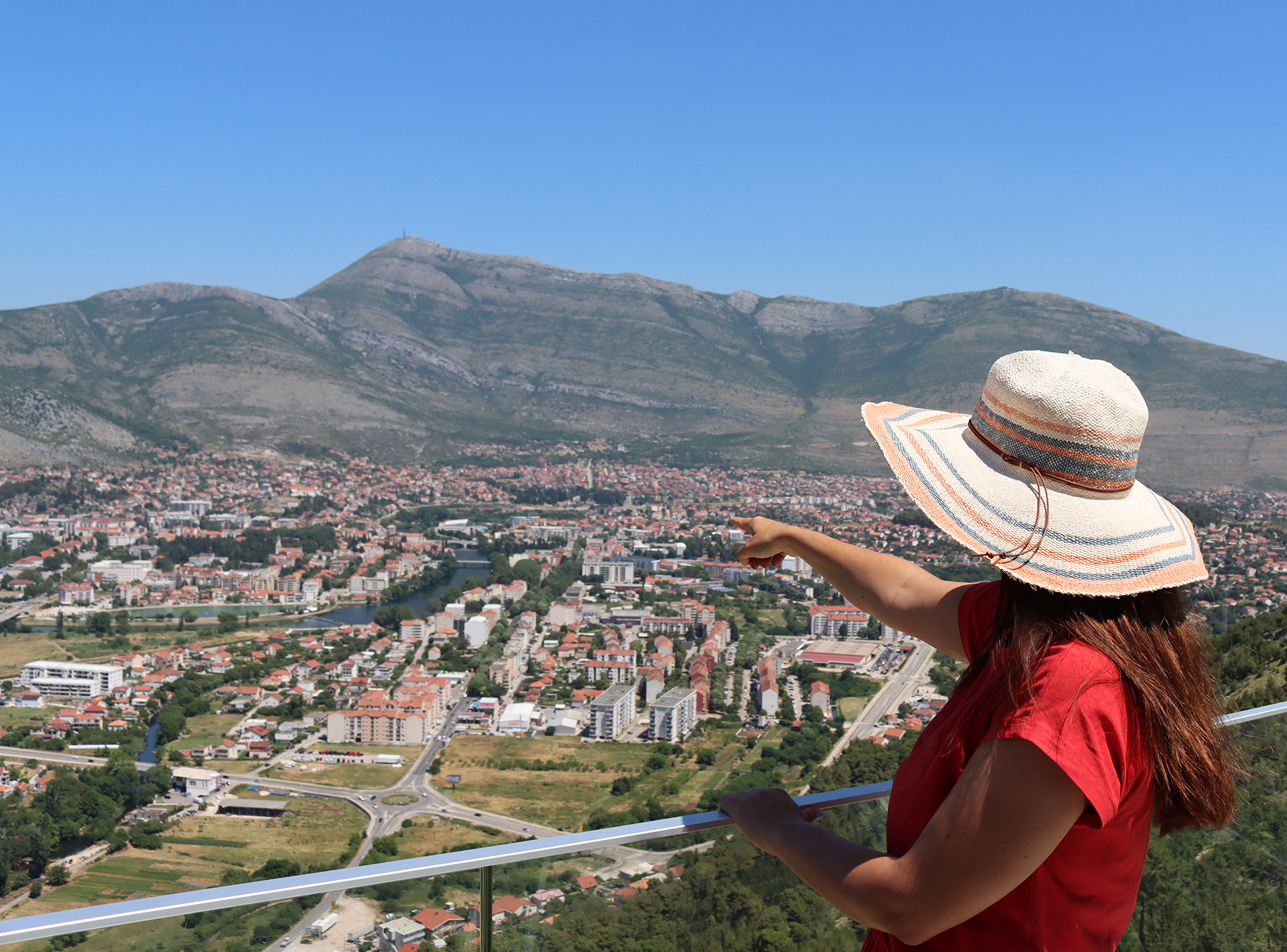 trebinje hercegowina widok ze skywalk
