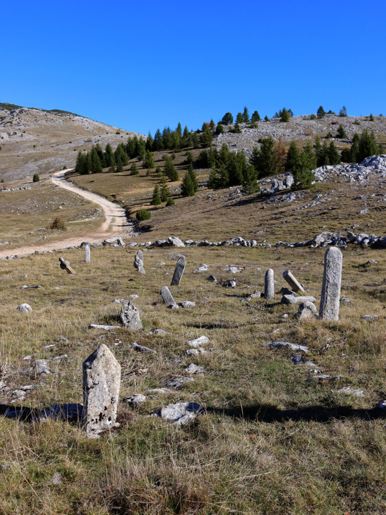 droga na Lukomir stećki